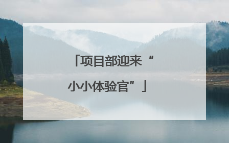 项目部迎来“小小体验官”
