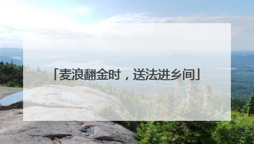 麦浪翻金时，送法进乡间