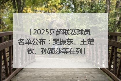 2025乒超联赛球员名单公布：樊振东、王楚钦、孙颖莎等在列