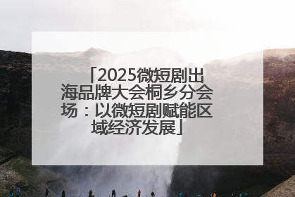 2025微短剧出海品牌大会桐乡分会场：以微短剧赋能区域经济发展