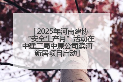 2025年河南建协“安全生产月”活动在中建三局中原公司滨河新居项目启动