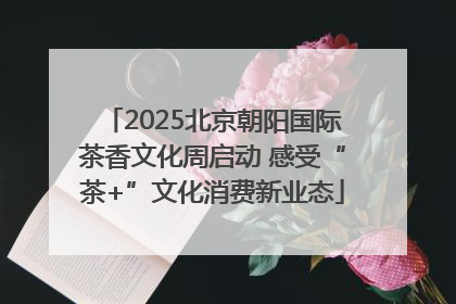 2025北京朝阳国际茶香文化周启动 感受“茶+”文化消费新业态