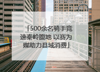 500余名骑手竞速秦岭腹地 以赛为媒助力县域消费