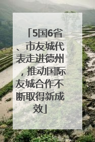5国6省、市友城代表走进德州，推动国际友城合作不断取得新成效