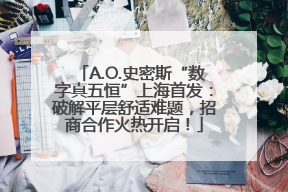 A.O.史密斯“数字真五恒”上海首发：破解平层舒适难题，招商合作火热开启！